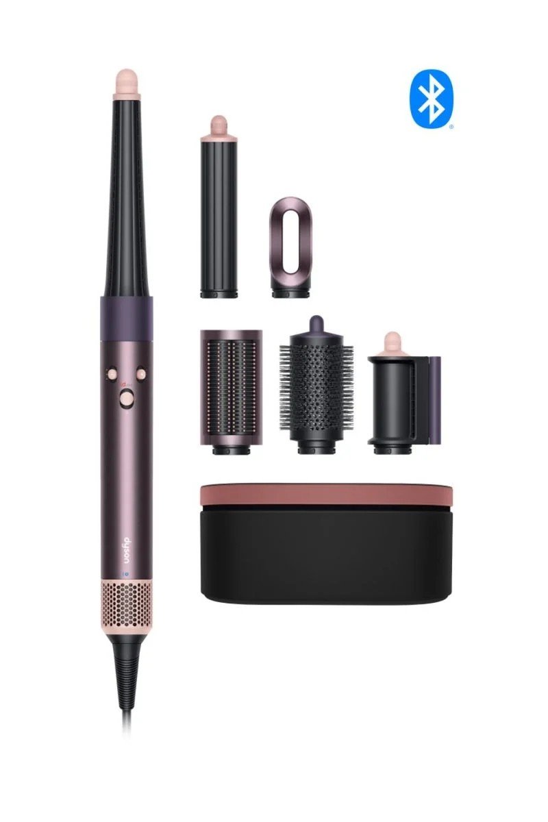Moldeador multifunciones y secador Dyson HS08 Airwrap i.d. Tecnología Bluetooth (Jasper Plum) 100% ORIGINAL